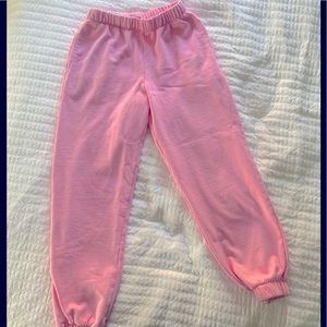 Brandy Melville Pink Track Pants